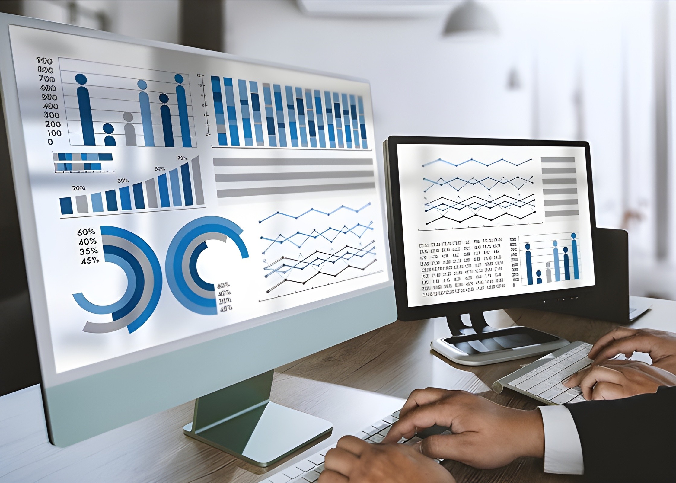 The image illustrates top financial analytics metrics that every business should track for growth.