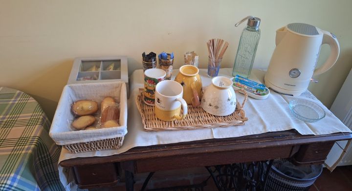 Plateau de bienvenue lors d'un séjour dans une chambre d'hôte chez the Bees