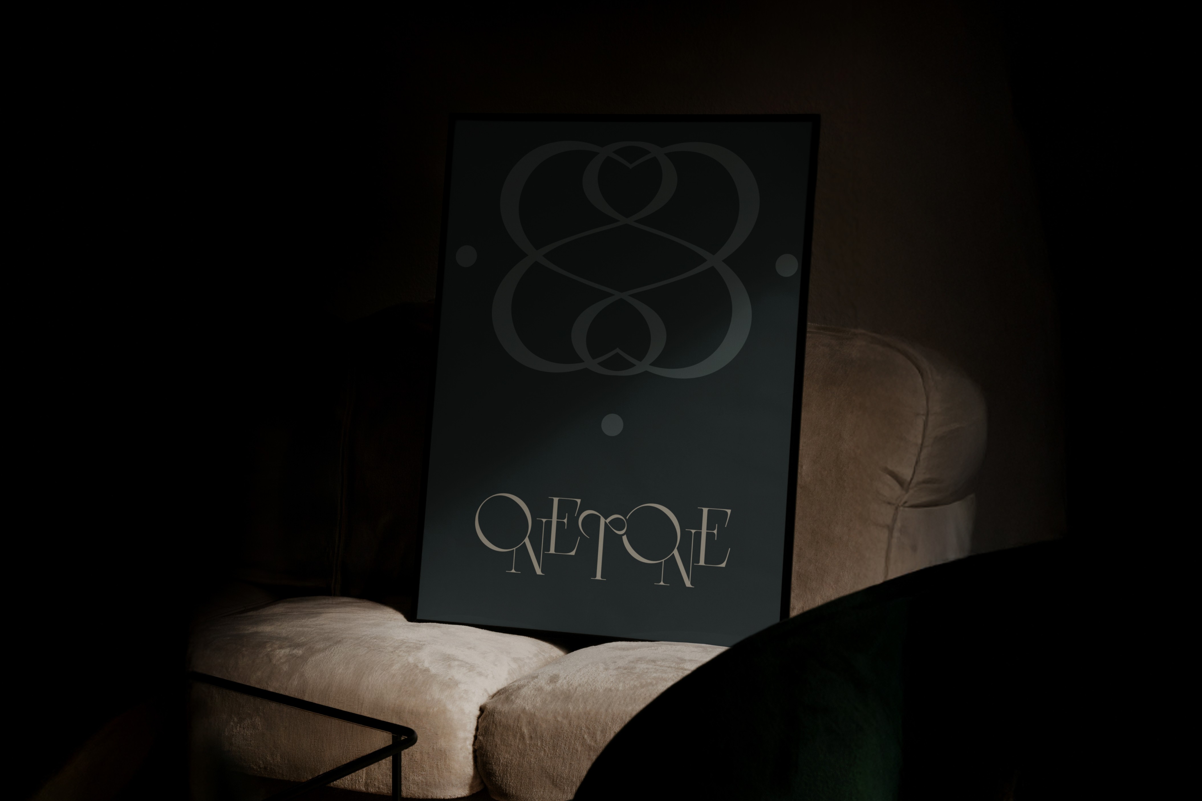 Elegant brand identity design by Studio Sevd, featuring bespoke typography and a refined color palette.