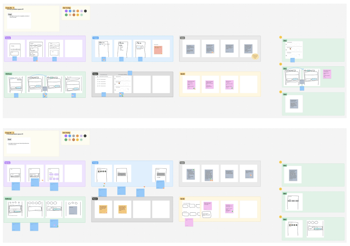 Sketch files that the design team were left with from previous designers