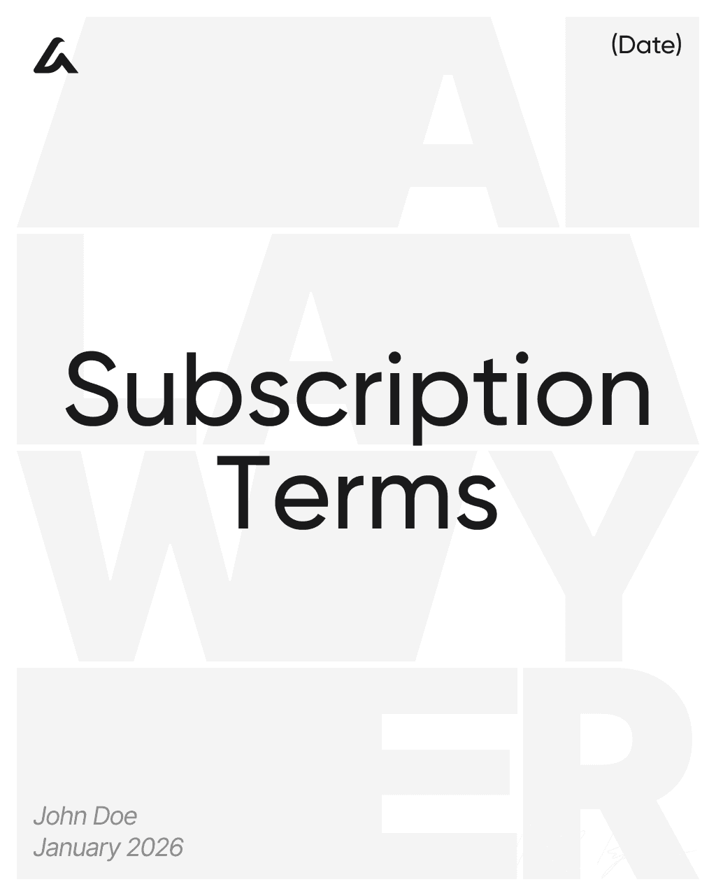 Subscription Terms