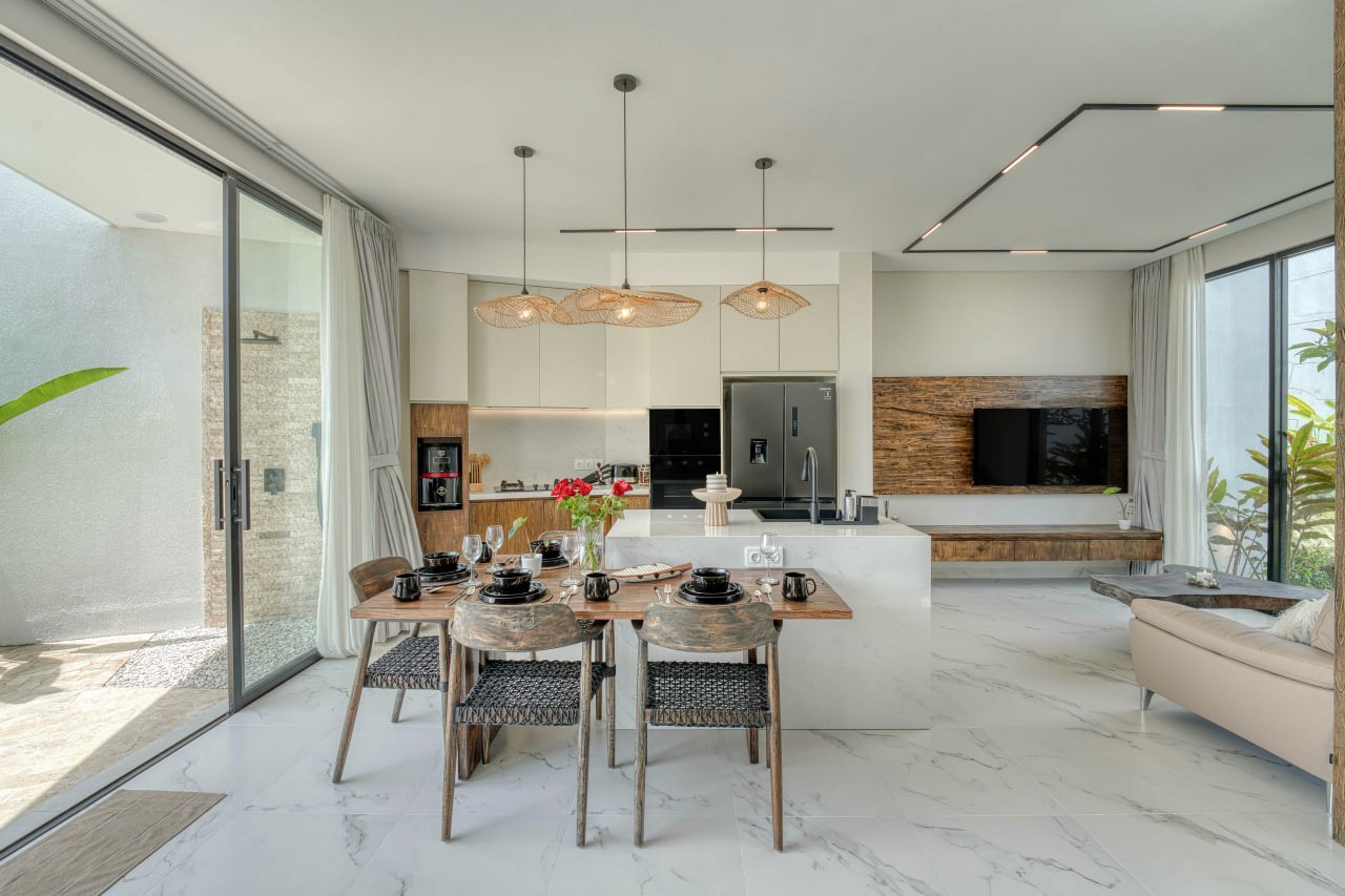 New 3-bedroom villas in a gated premium complex in Bukit, Pandawa, located just 5 minutes from Pandawa Beach and designed around rooftop living with panoramic ocean and sunset views