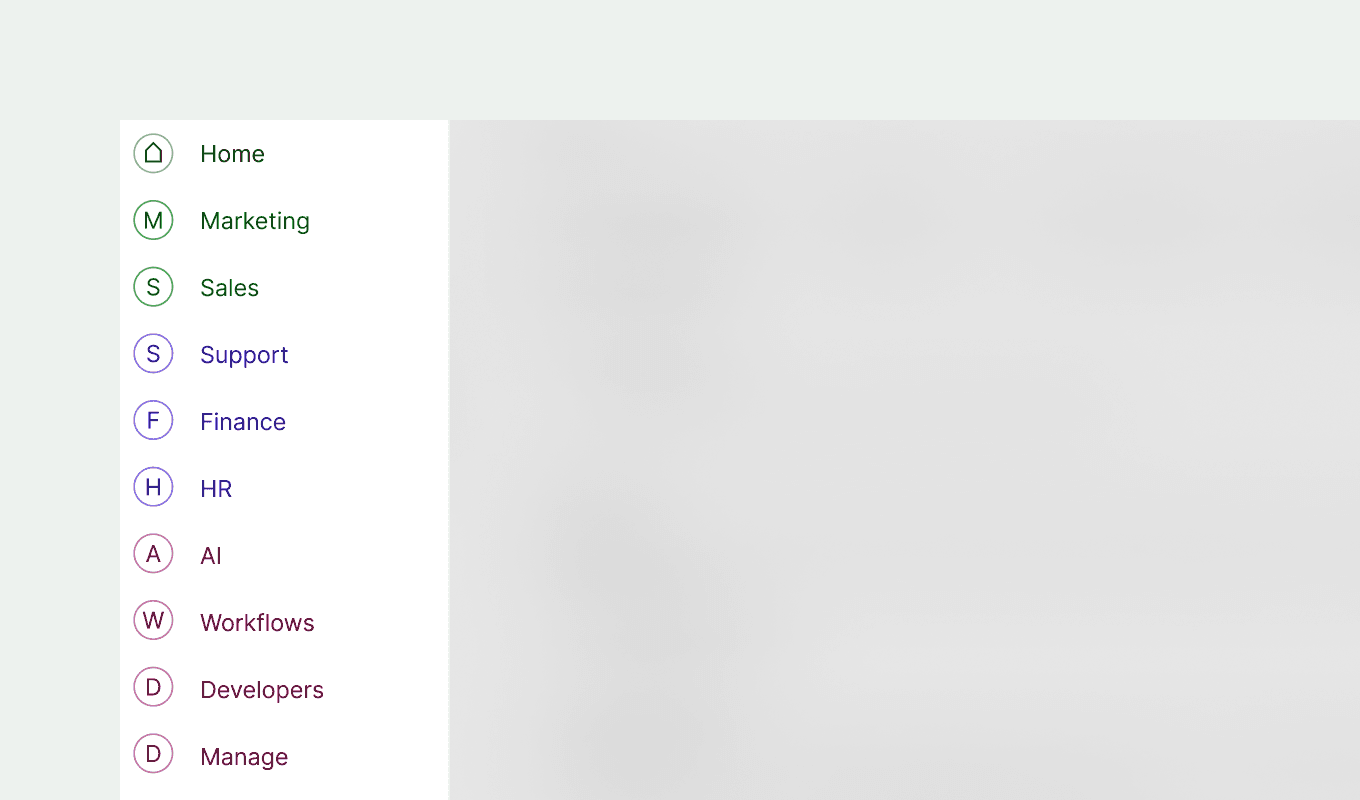 Nouveau menu de navigation de la barre latérale.