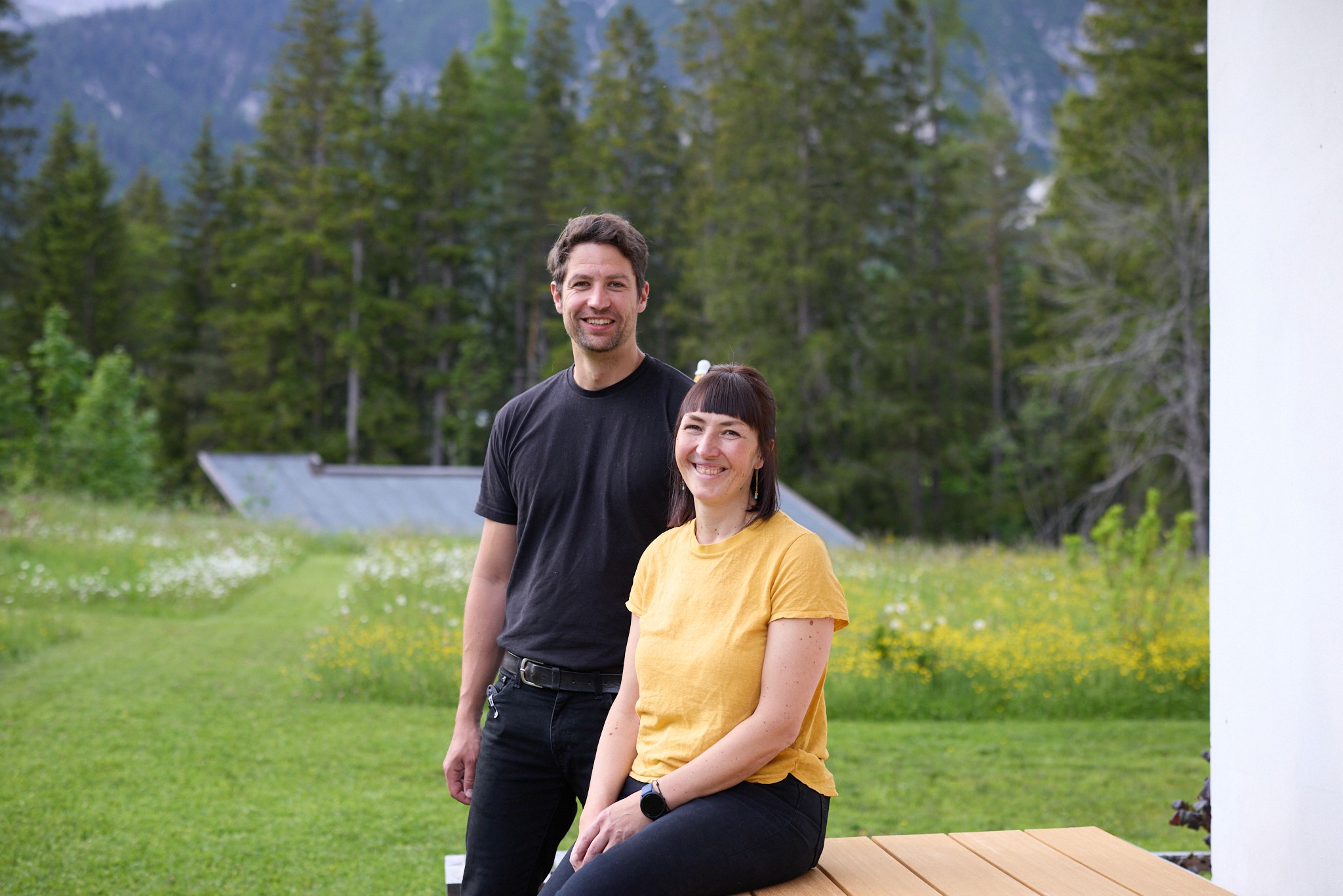 mountain landscape with autumn foliage