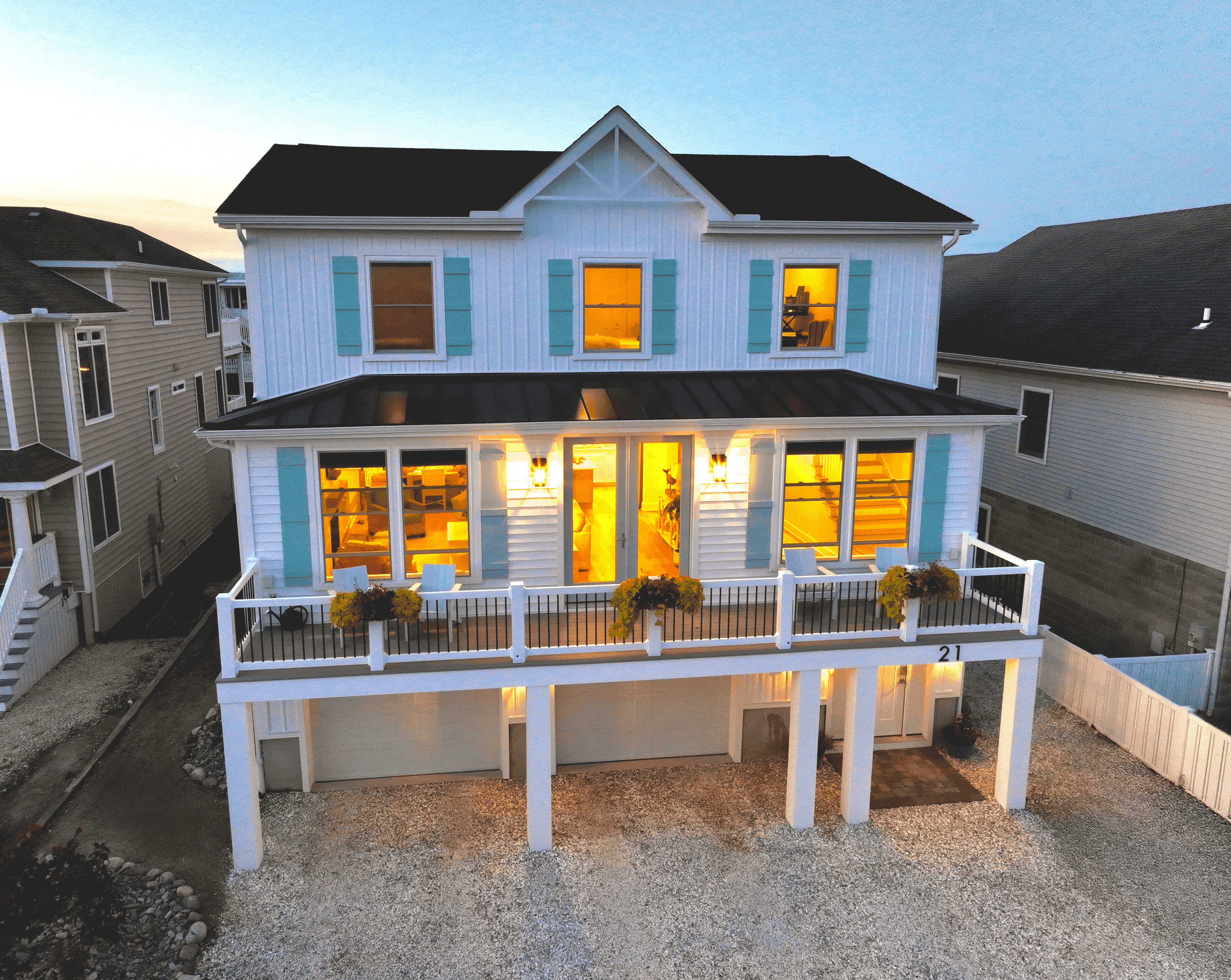 Custom Home Build in Fenwick Island, Delaware by the beach and bay.