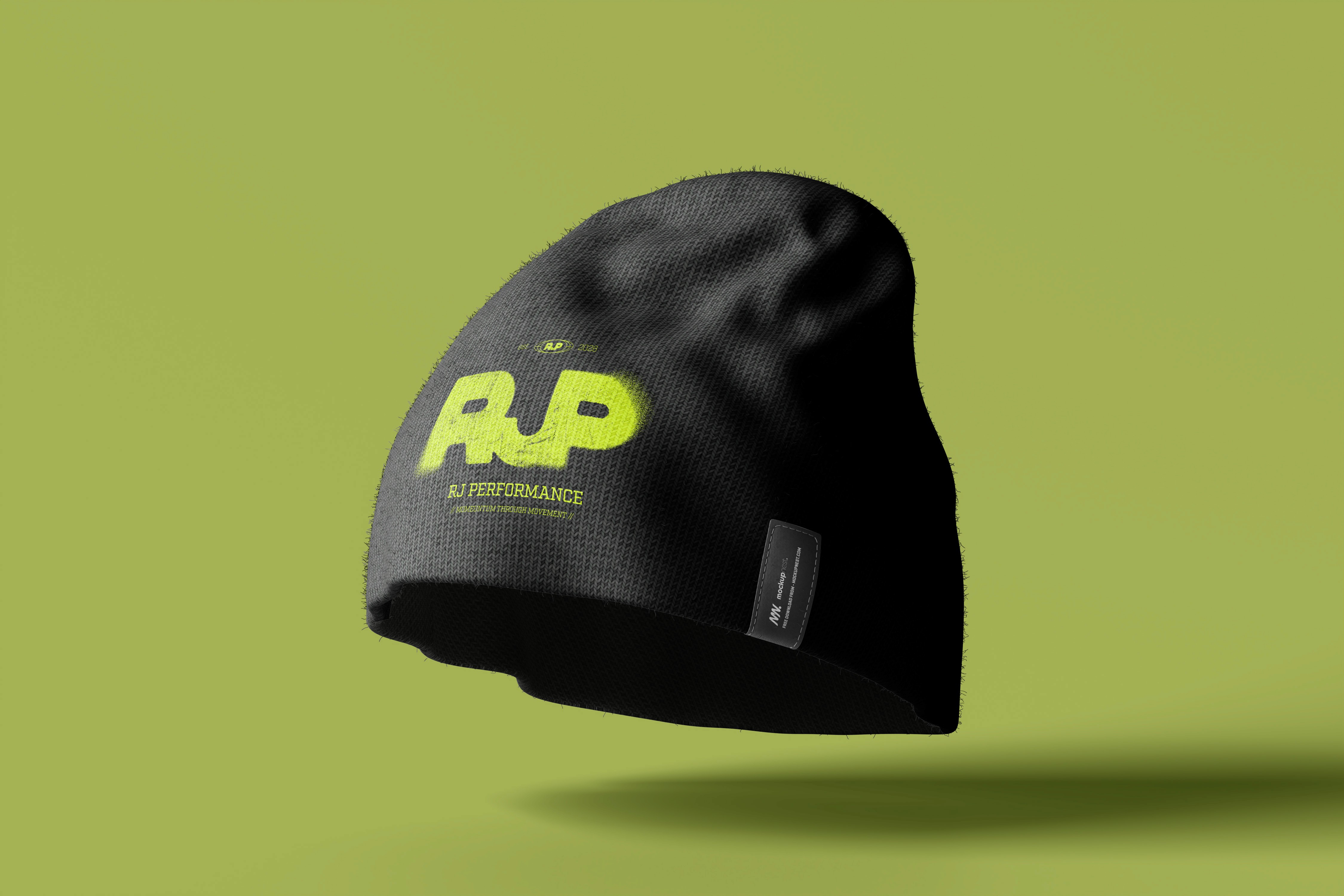 Beanie mockup for Bristol-based personal trainer