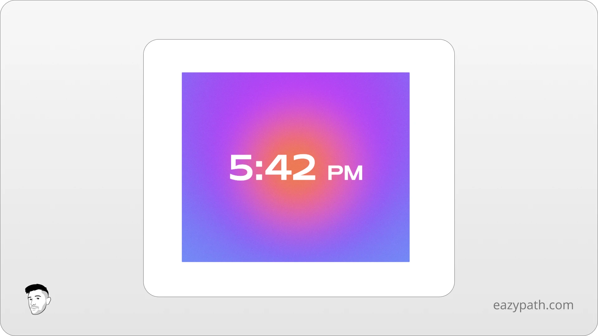 Flocus Aura Notion Clock Widget