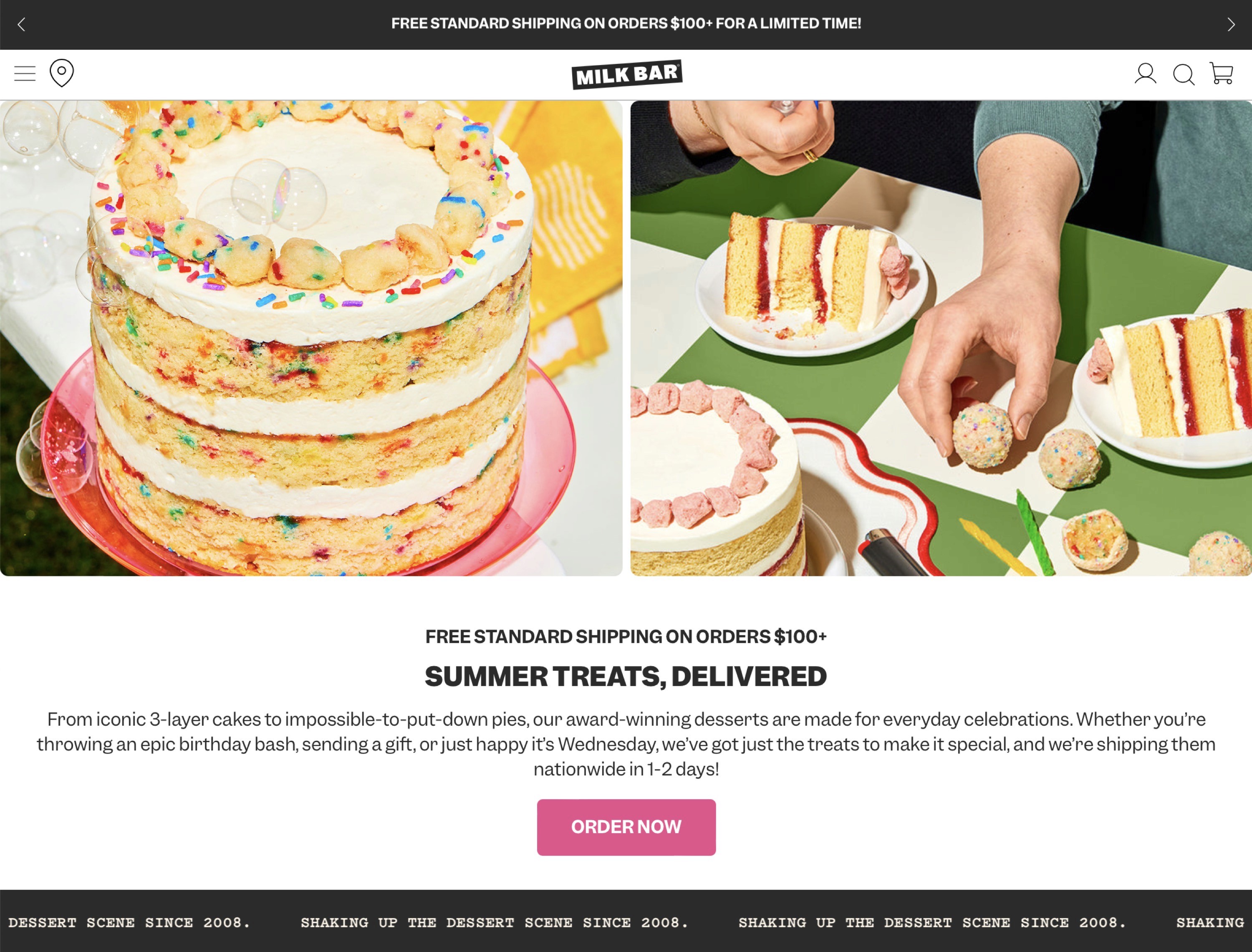 Bakery website design