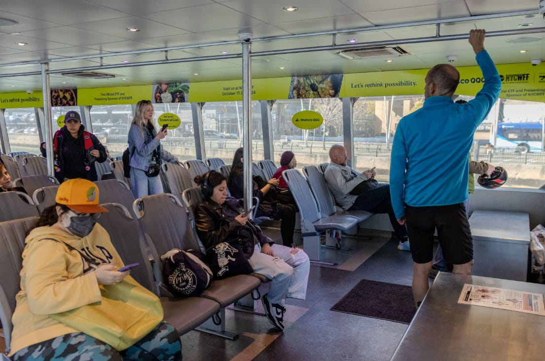 NYC Ferry Onboard Transit Advertising