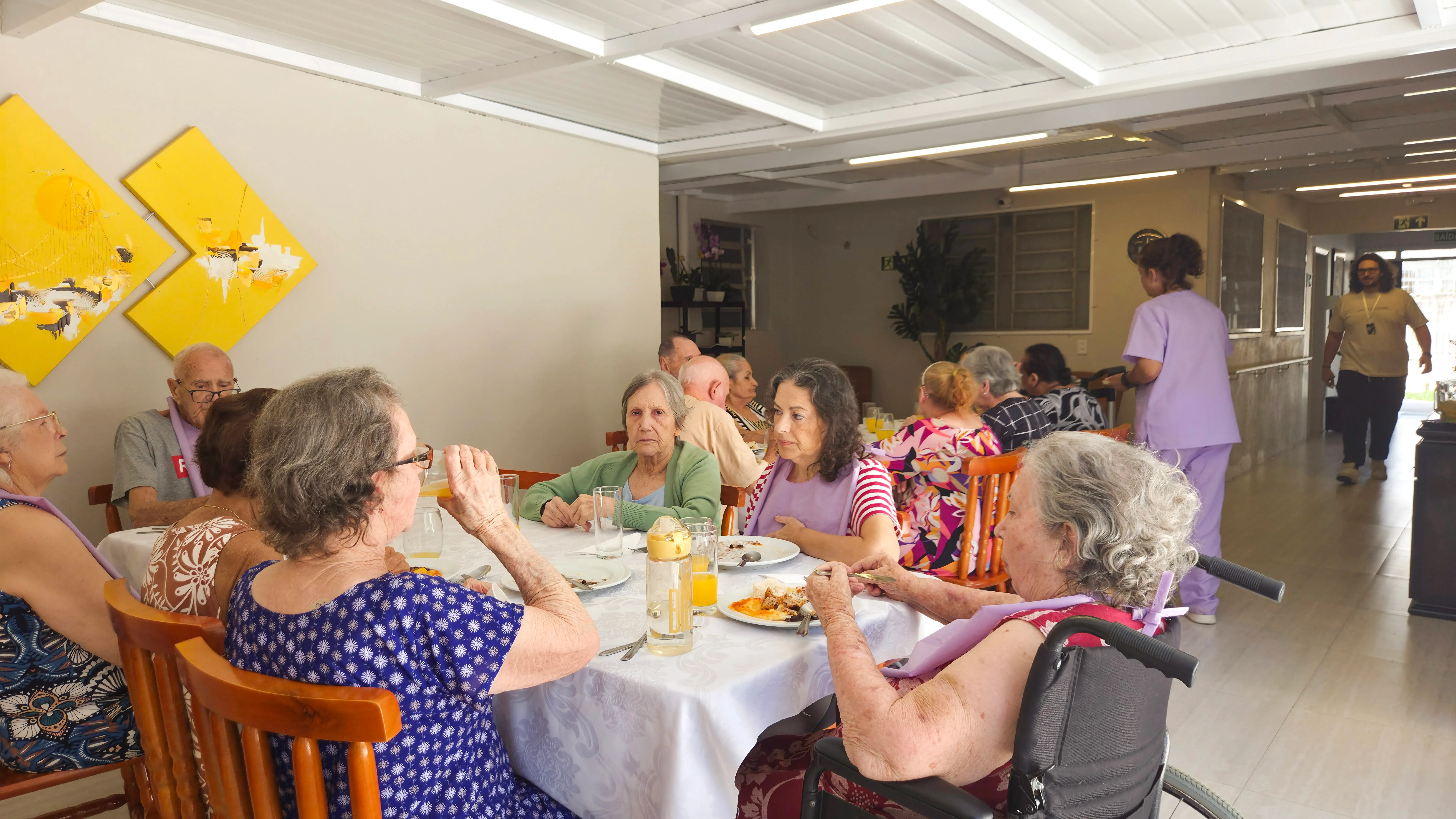 Prato de alimentação balanceada preparada pela equipe de nutrição do Residencial Nova Era.