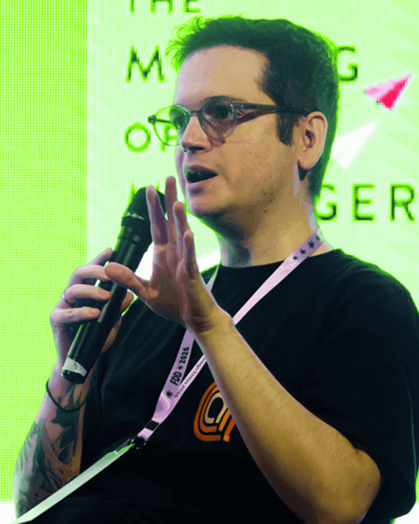 Promotional graphic for Floripa Design Days 2026 featuring panelist Pedro Pazitto, including the Garupa Design logo.