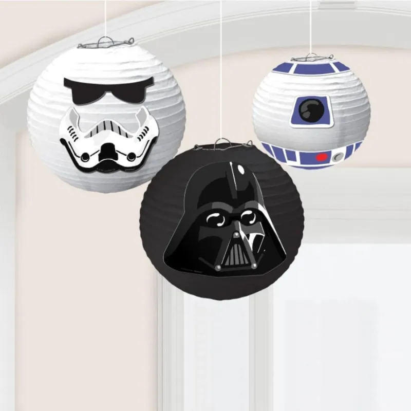 Star Wars themed paper lanterns