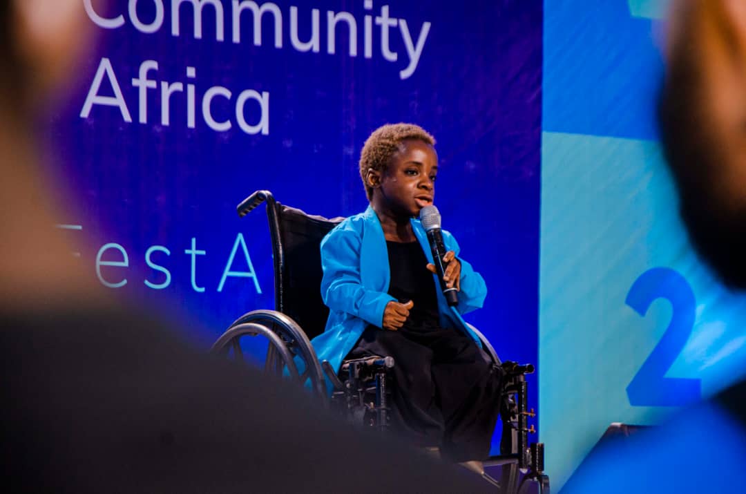 Stephanie Egharevba Speaking at Datafest Africa 2022