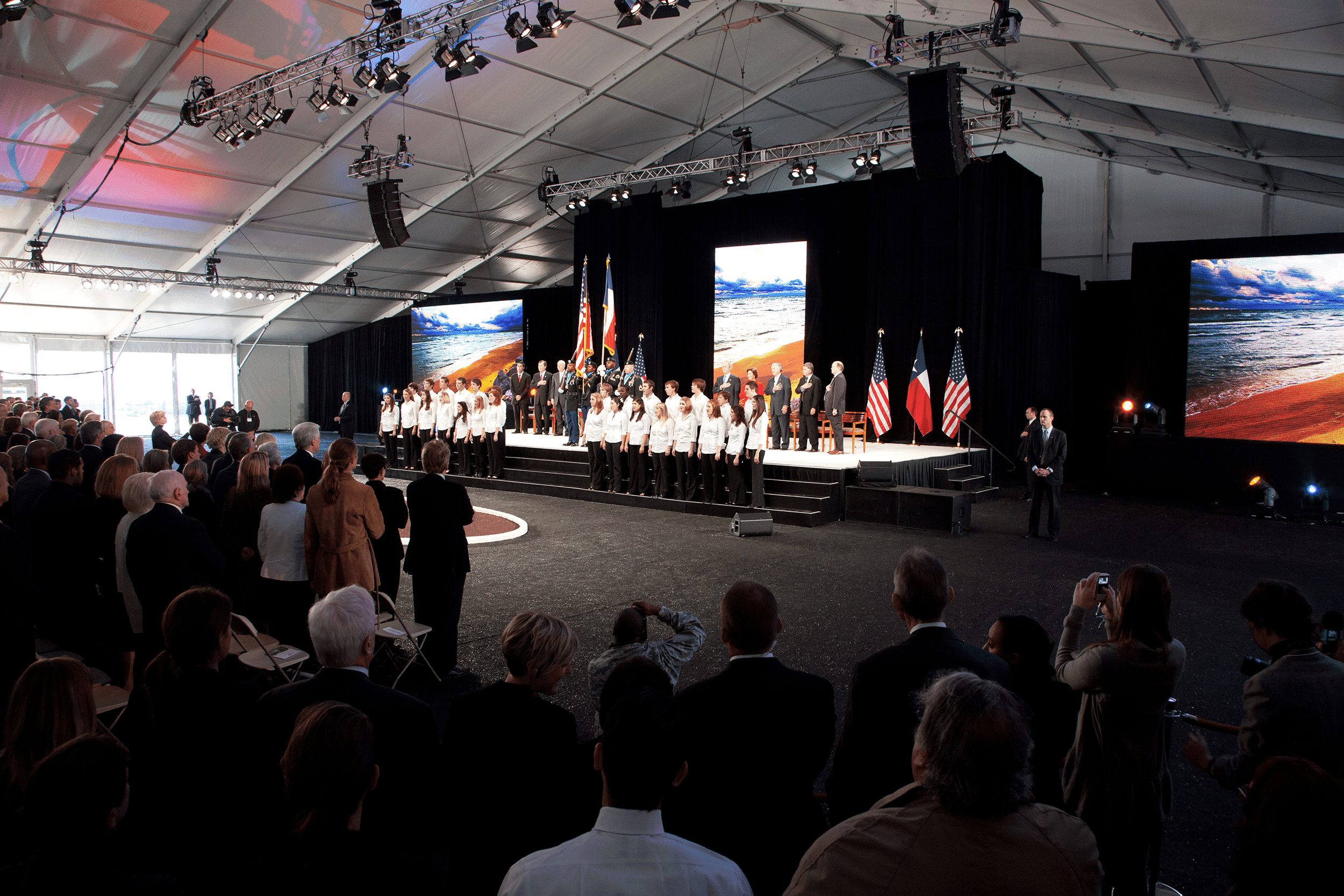 George W. Bush Presidential Center Groundbreaking childrens choir