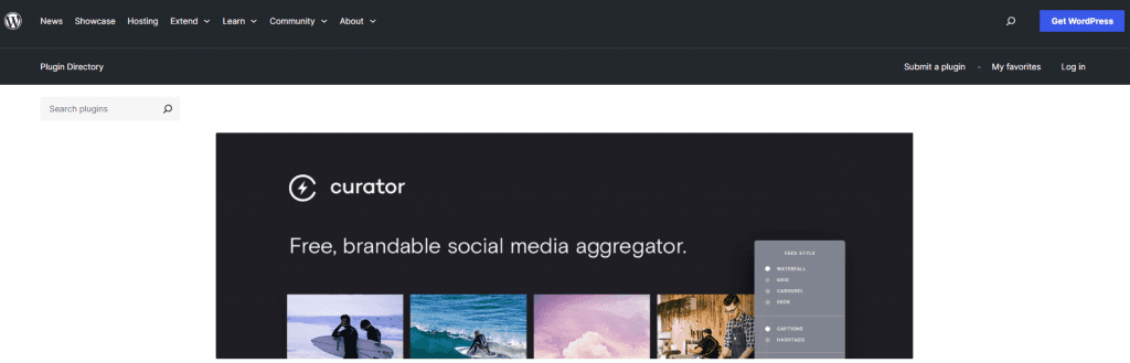curator wordpress plugin