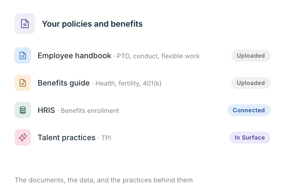 Connect your policies and context