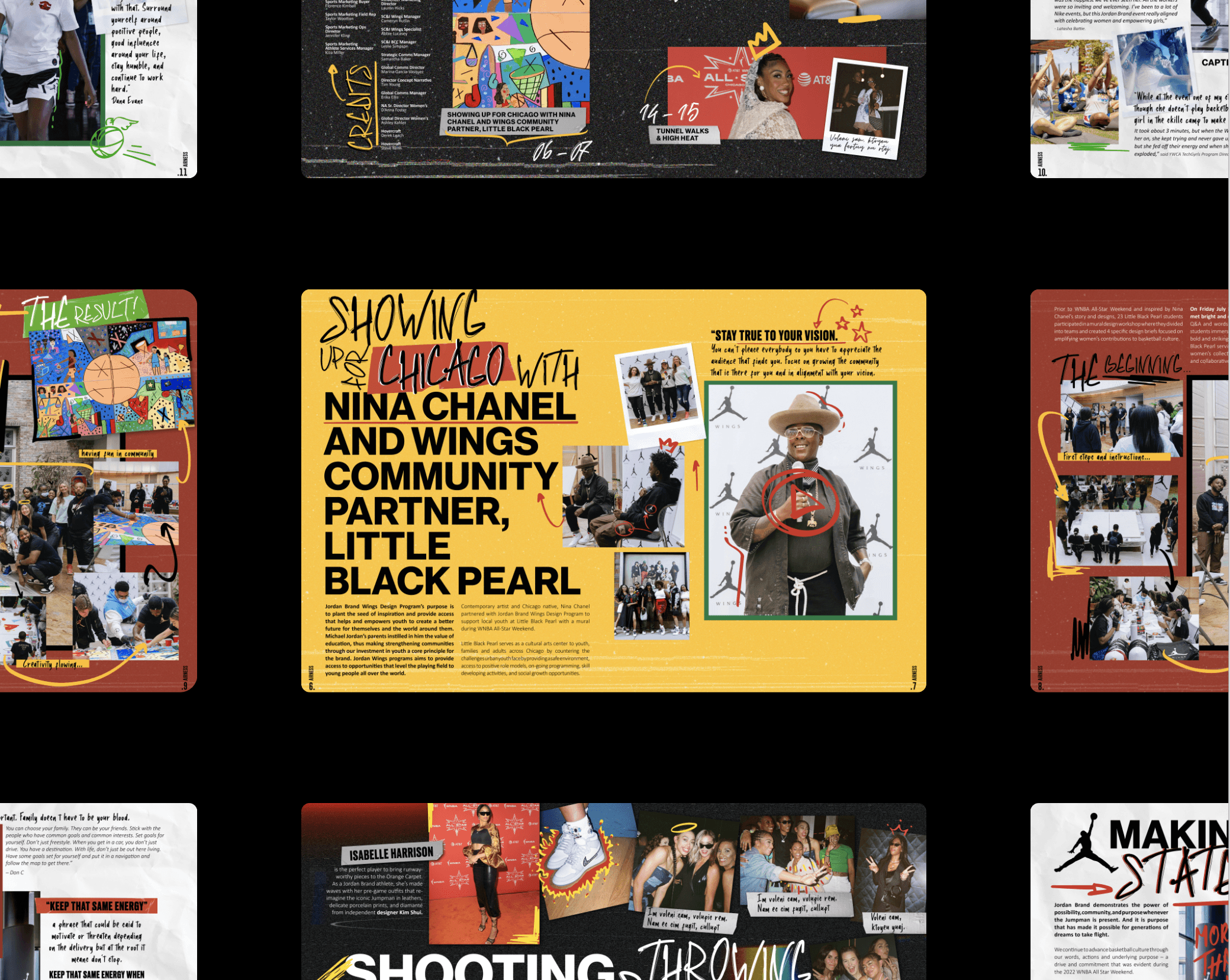 urated content and visuals celebrating WNBA athletes