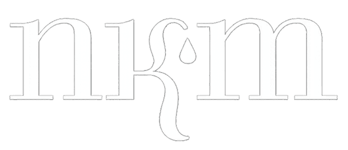 N K M stylized logo