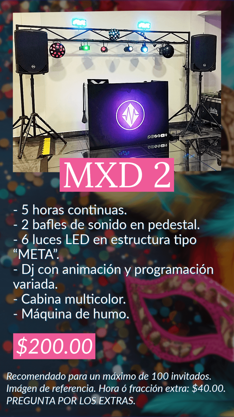 Opción 2 de servicio de Mixing Discomóvil