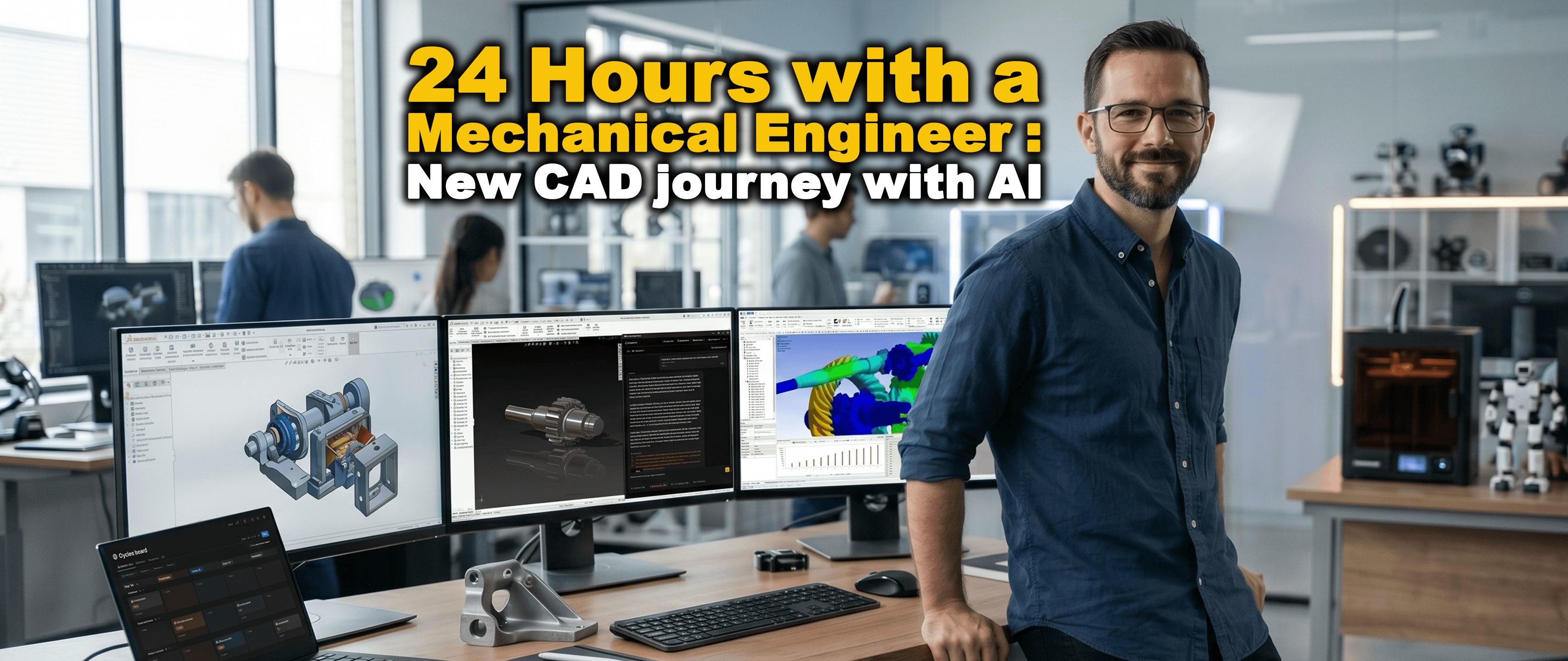 24 hours with a Mechanical Engineer : New CAD Journey with AI