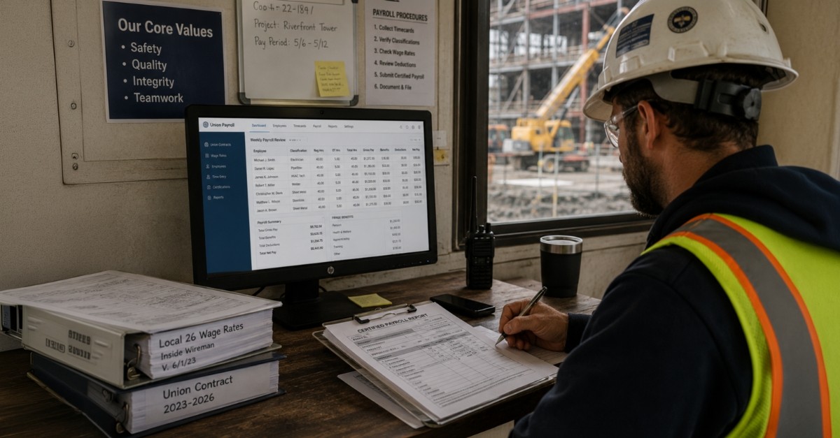 How Union Payroll Works: A Guide for Specialty Trade Contractors