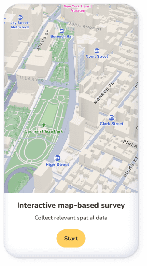 Map-based survey
