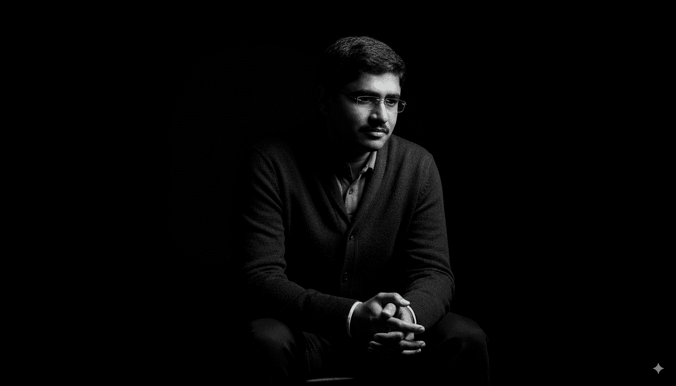 Portrait of portfolio creator – front view