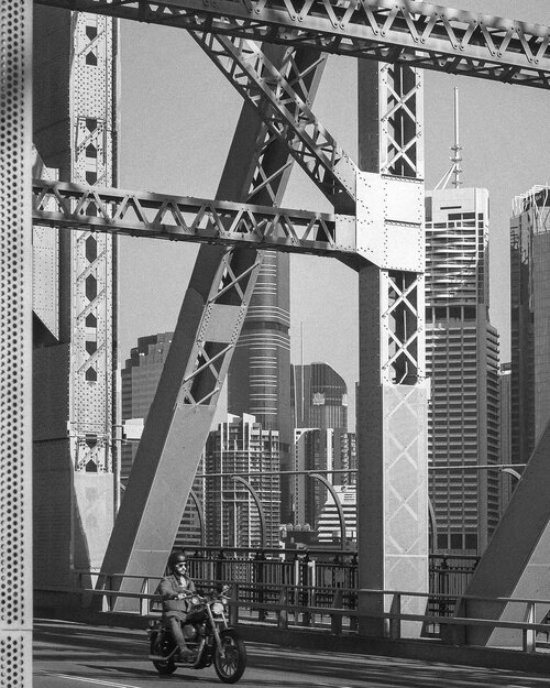 Brisbane air charter services - Gold Coast Sunshine Coast beach access by motorbike over the bridge