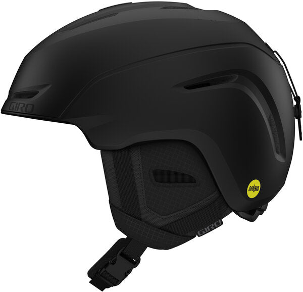 Black helmet with Giro logo on a white background