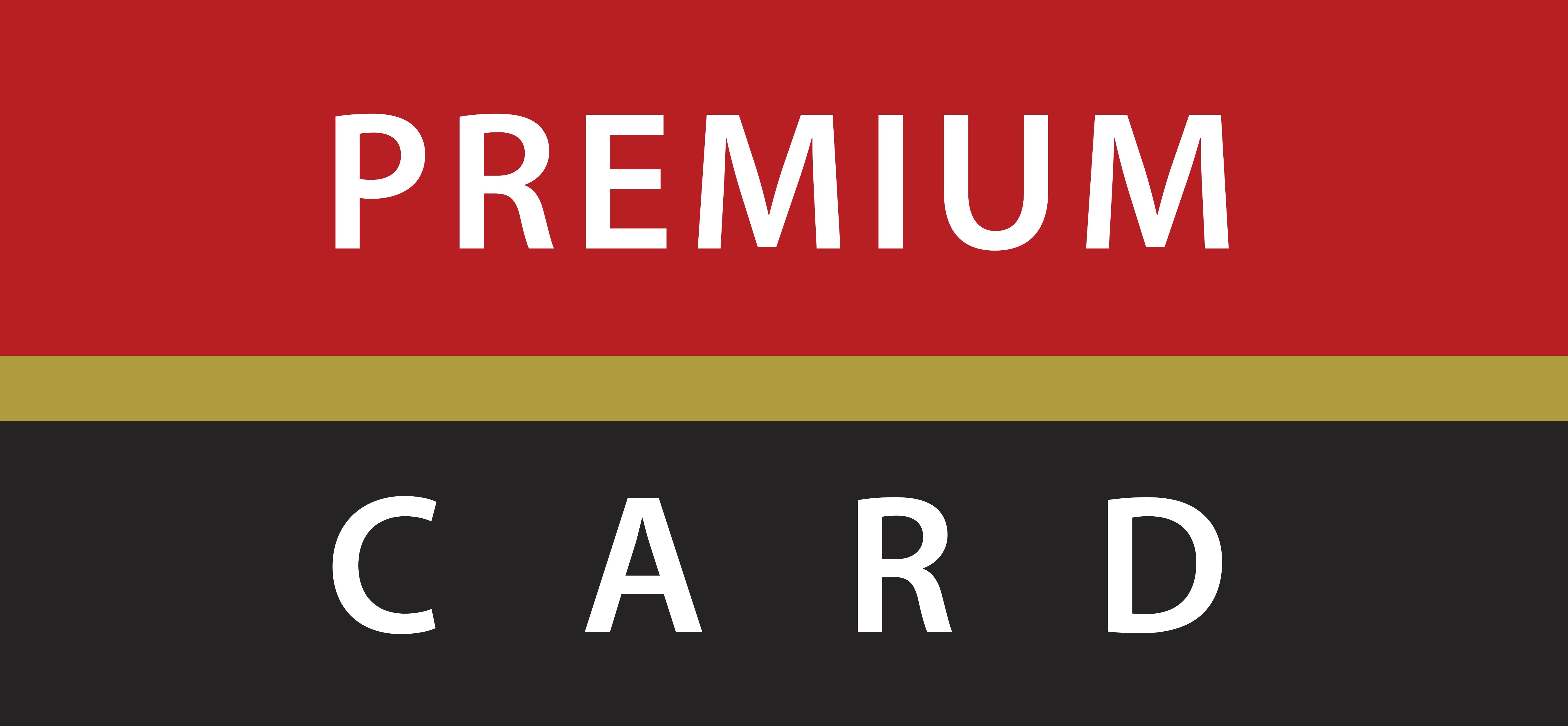 Premium Card logo, native iOS & Android apps for payments, store locators, finance tracking, and loyalty redemption