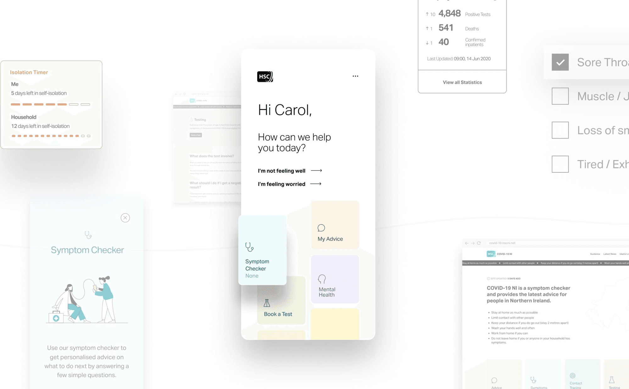 Mobile and desktop mockups showing the Arts Council website interface — event listings, artist profiles, and focused layouts.