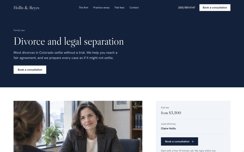 Template Hollis & Reyes : fiche d’un domaine de pratique