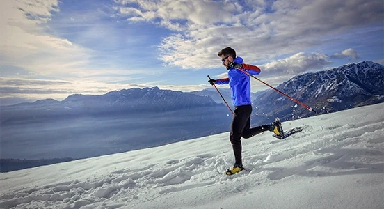 Louer des raquettes à neige de performance avec jam