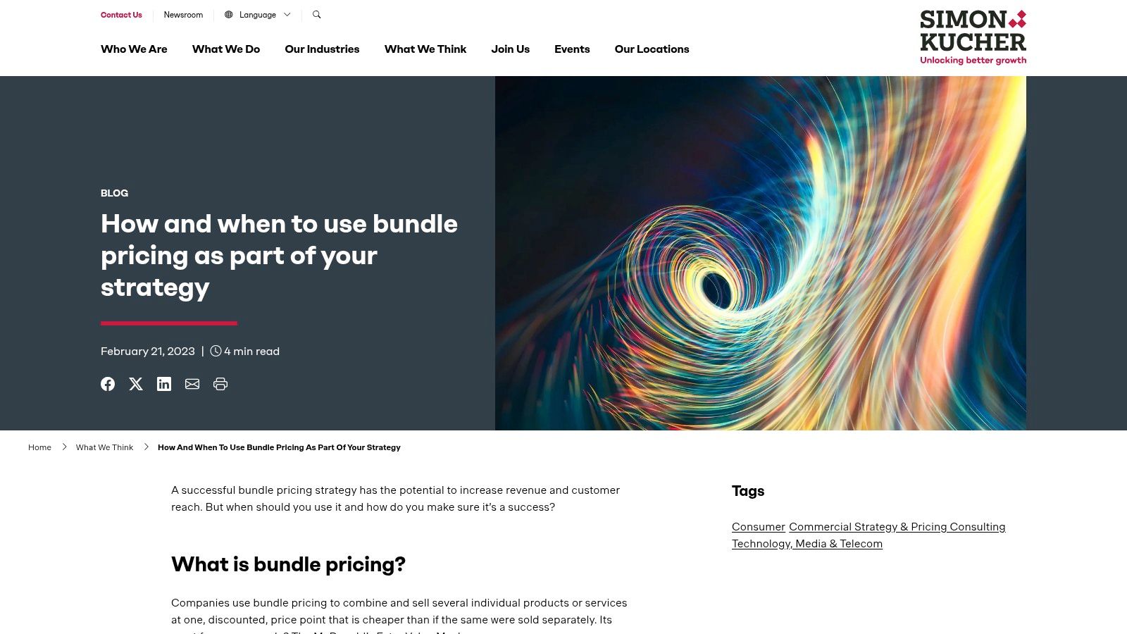 Simon‑Kucher: How and when to use bundle pricing (examples library)