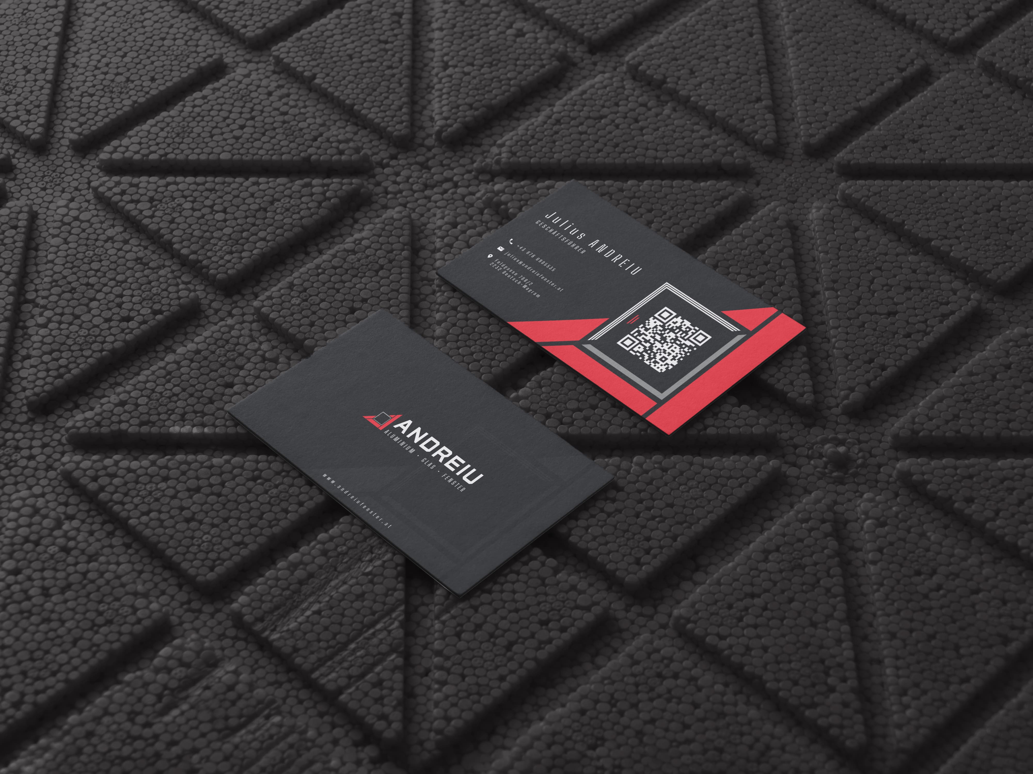Business cards design mockup