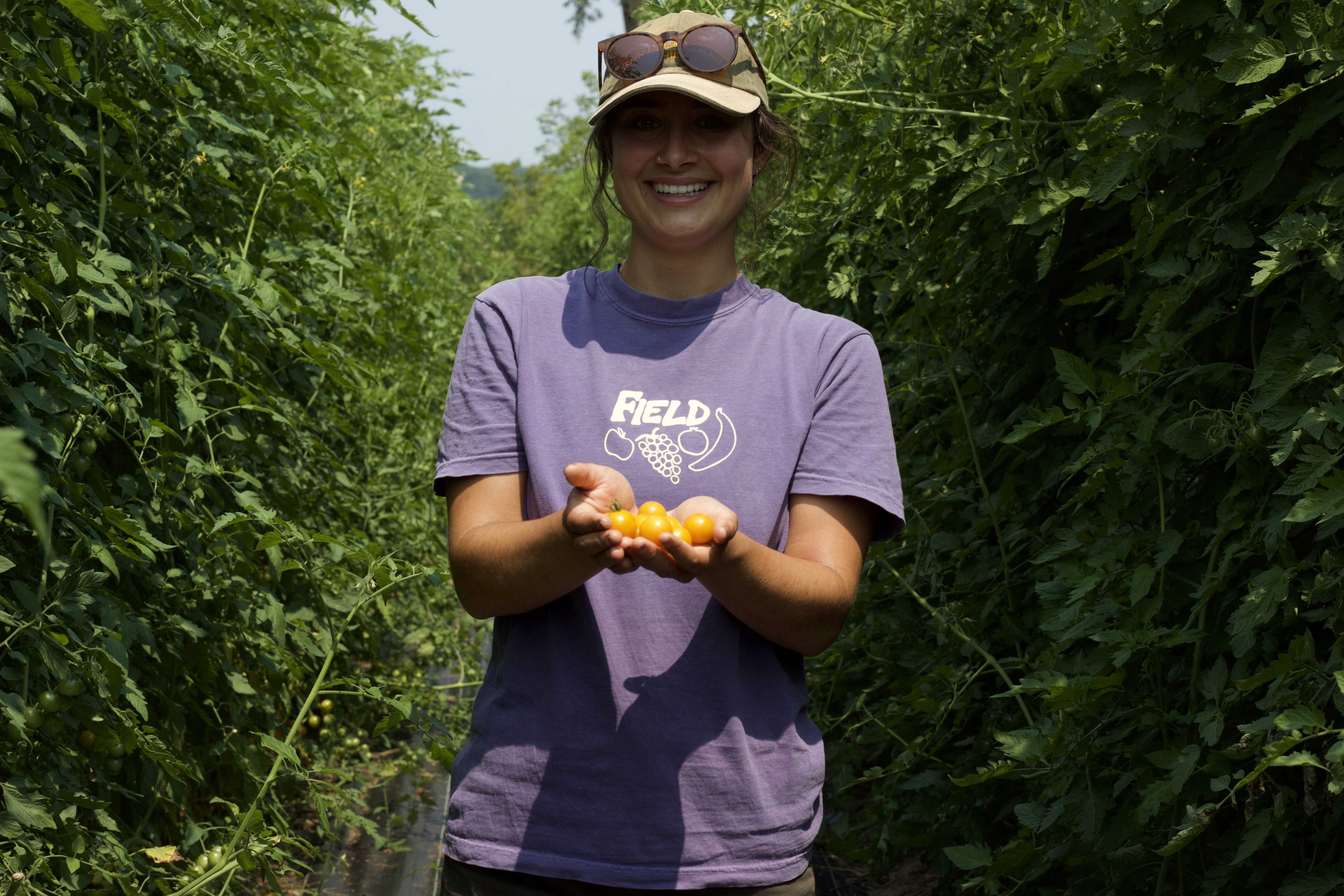 a person holding a bag full of orange peels
