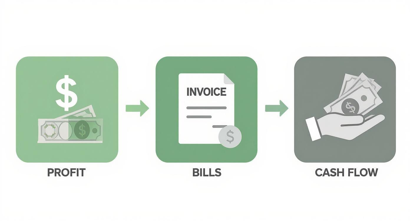 Infographic about cash flow management for small businesses