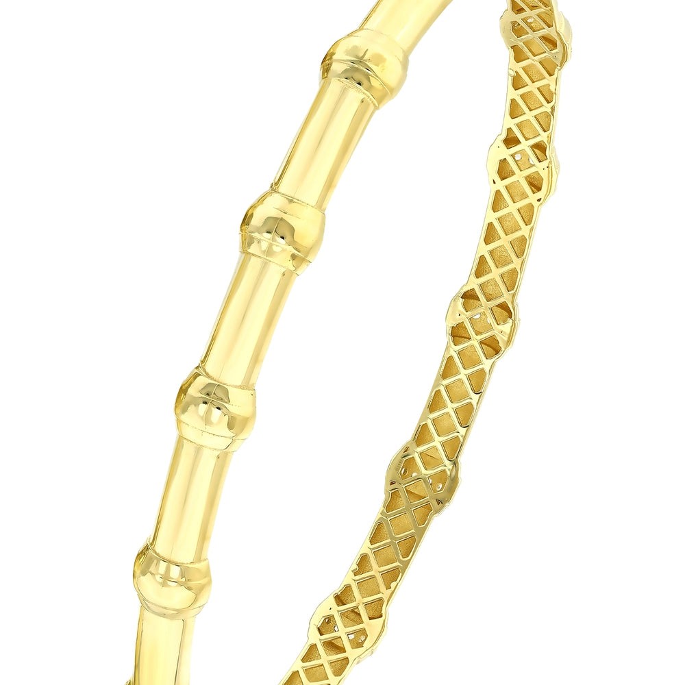 Assos 14 Ayar Altın Tasarım Kelepçe Bilezik ABLZ0369-Y-1064