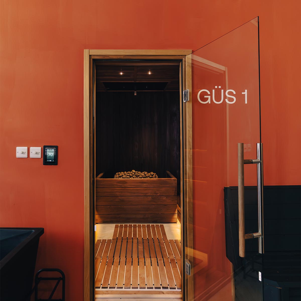 inside sauna