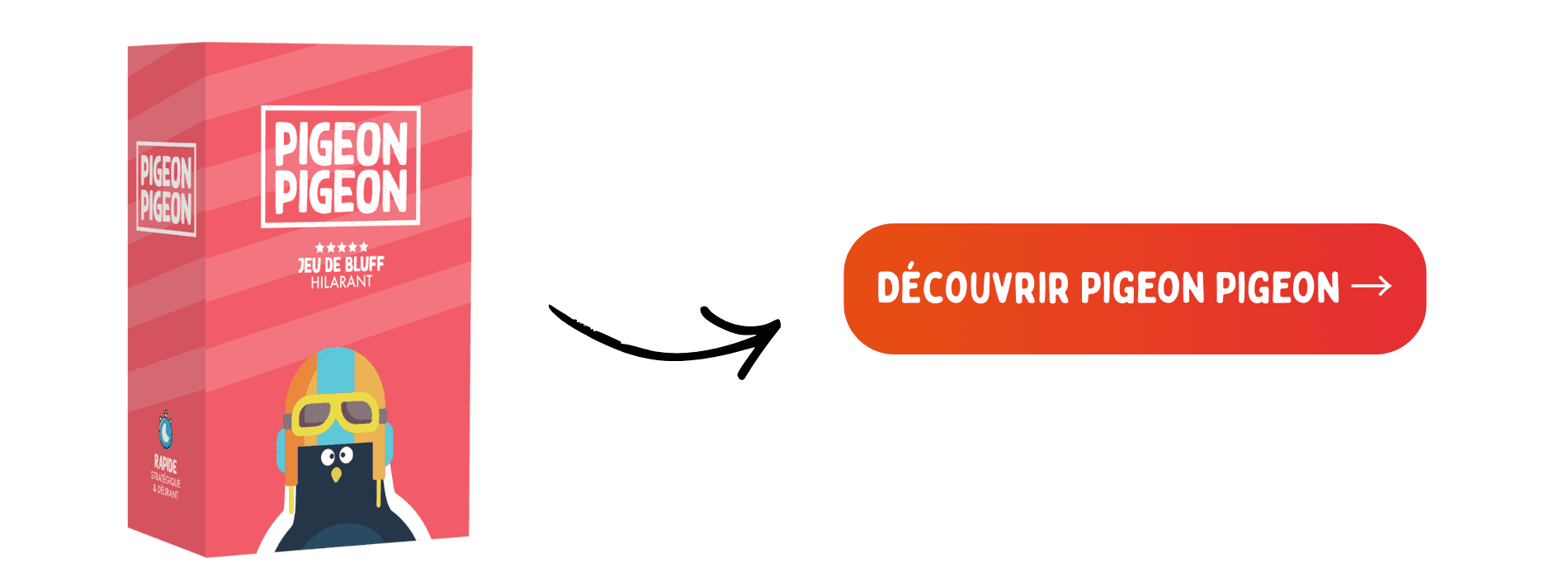 jeu apéro Pigeon Pigeon ATM Gaming — boîte et cartes