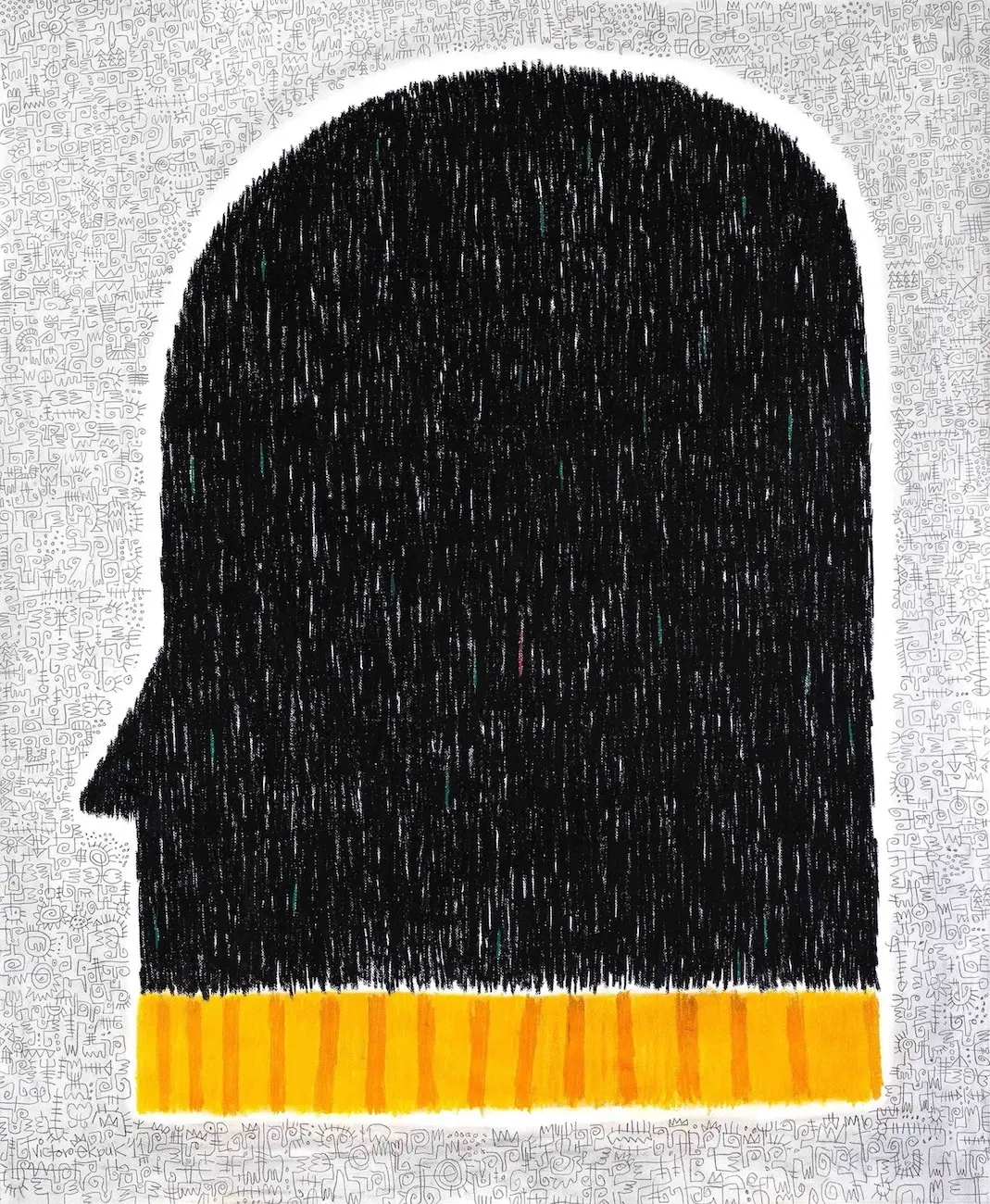 Head of State
(2011). Graphite and pastel
on paper. 48 in. × 60 in.