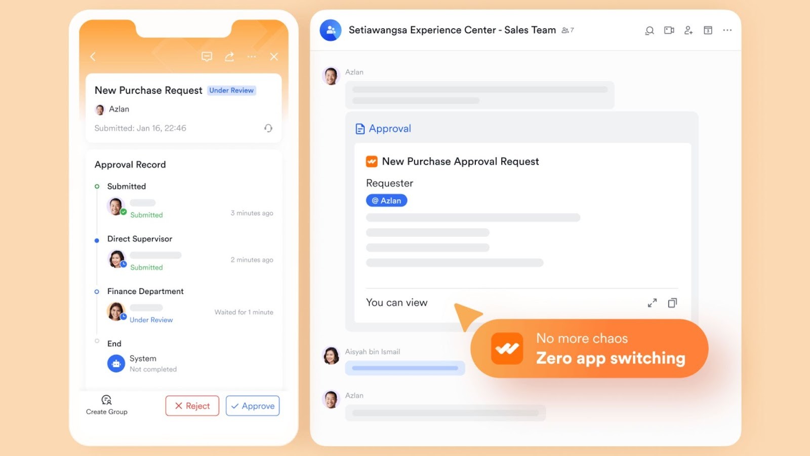 Lark Approval's automated workflow