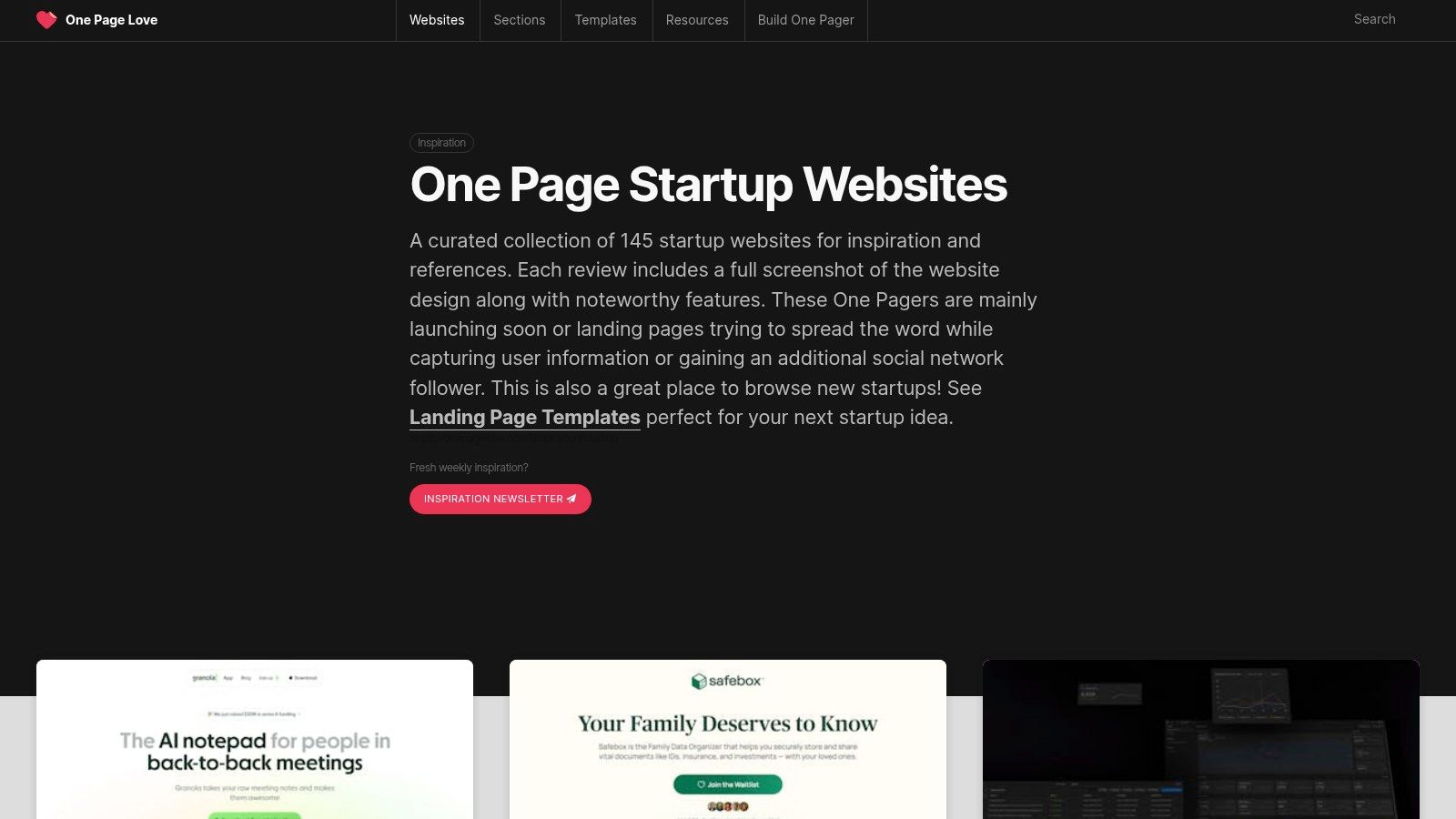 One Page Love