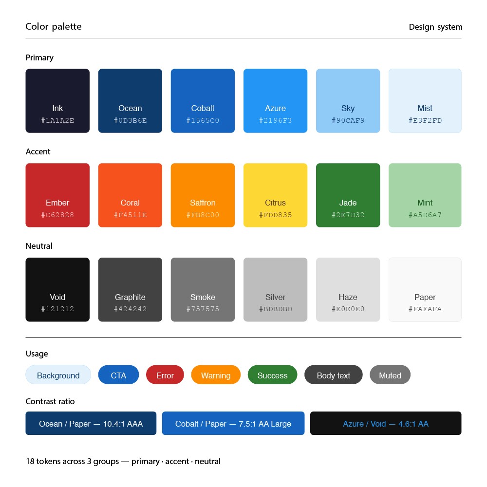 Color palette