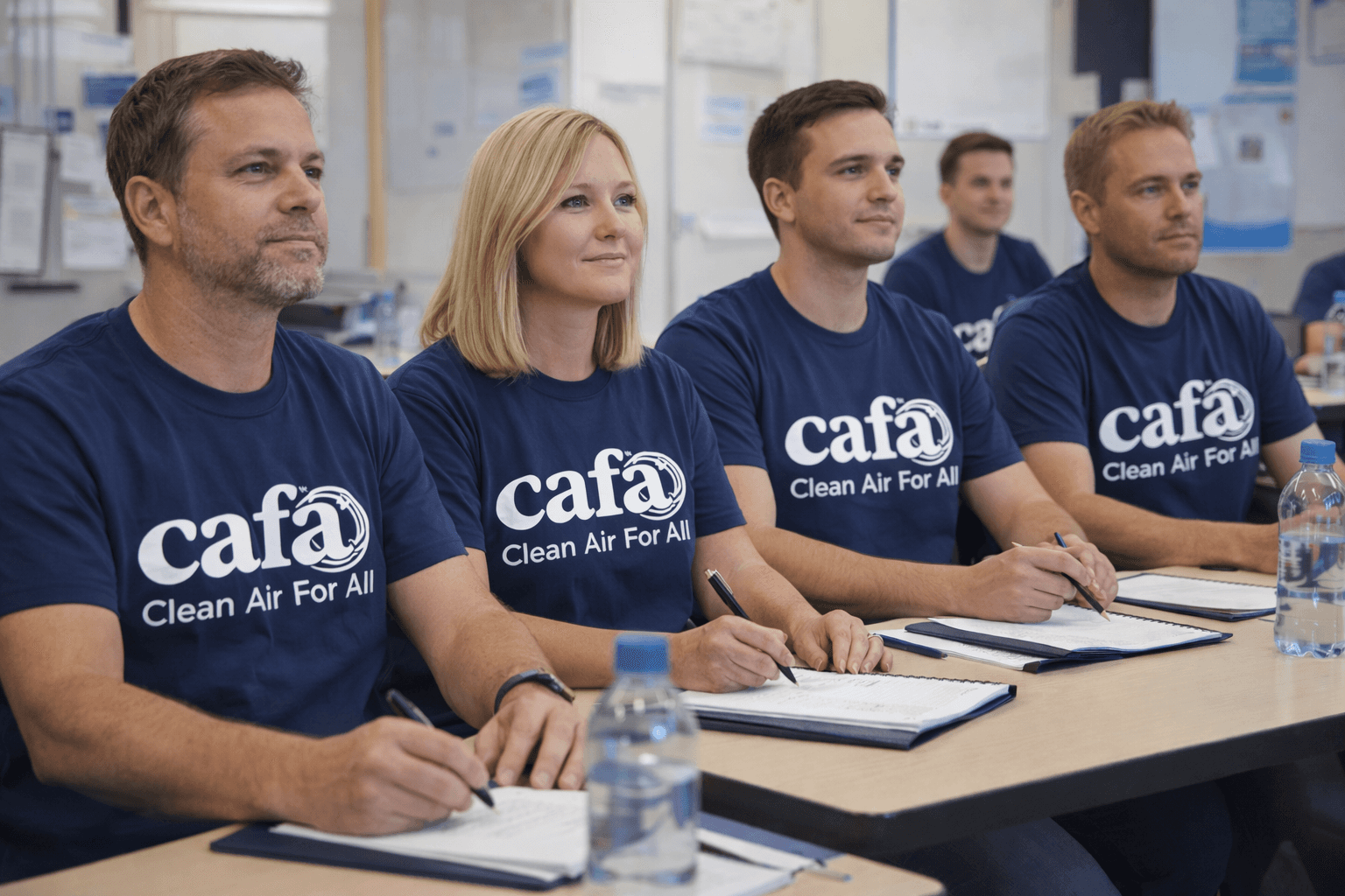 a couple of people standing next to a motorcycle