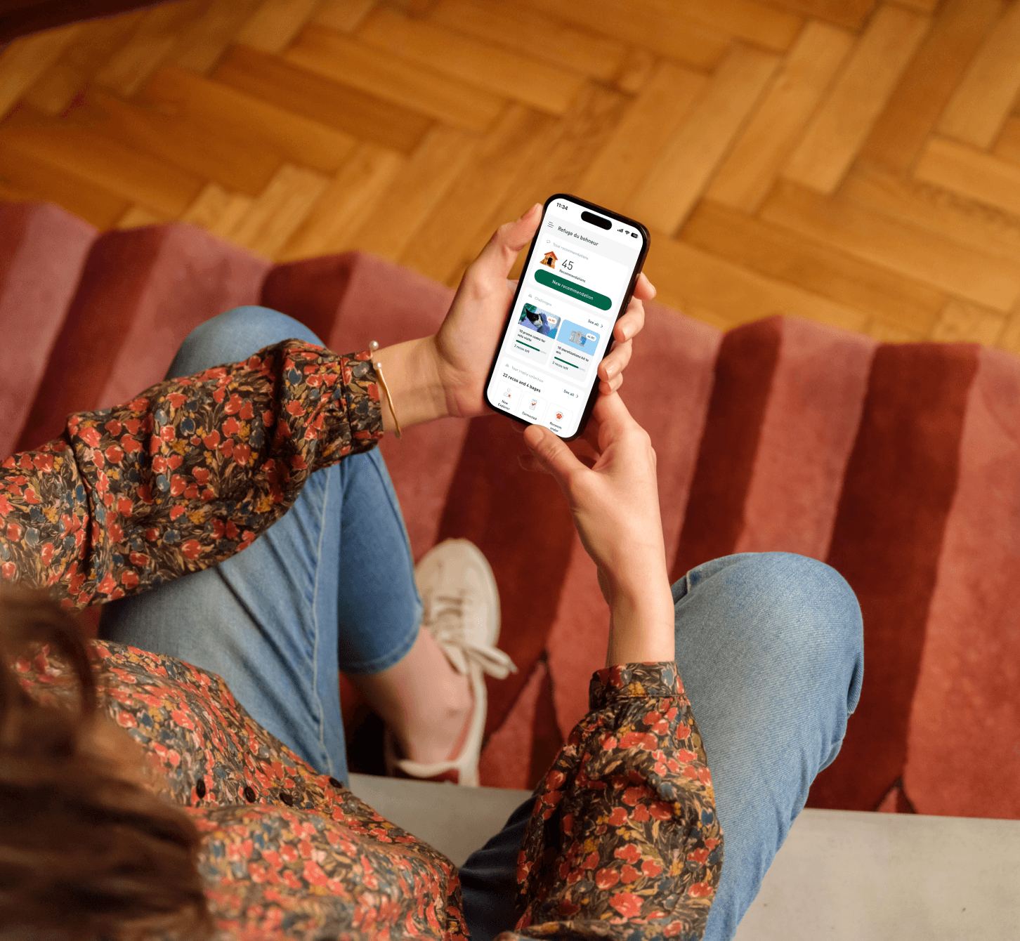 A laptop screen displaying a settings menu with a highlighted product tour in blue.
