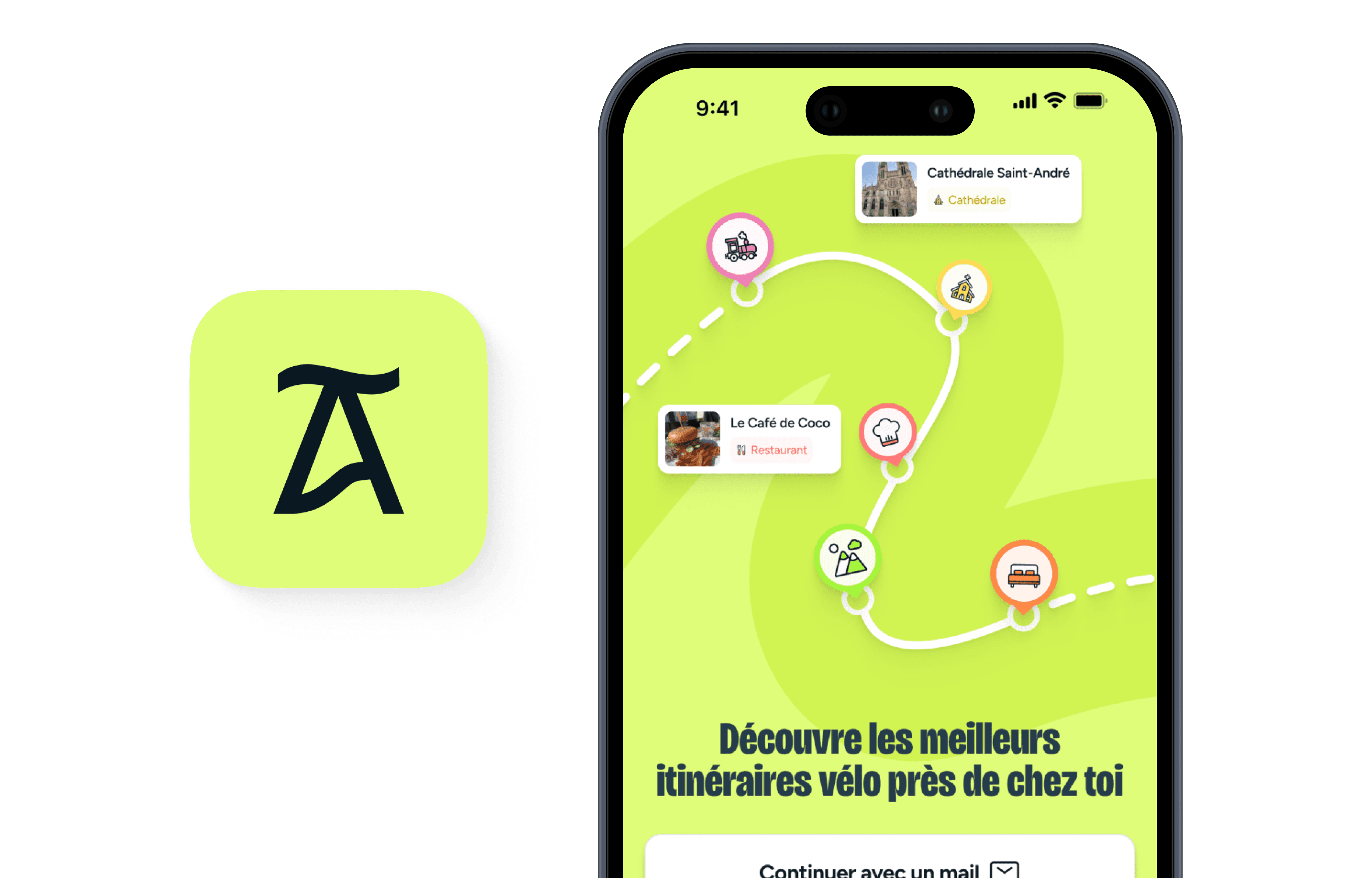 La Trace Logo and Welcome Screen