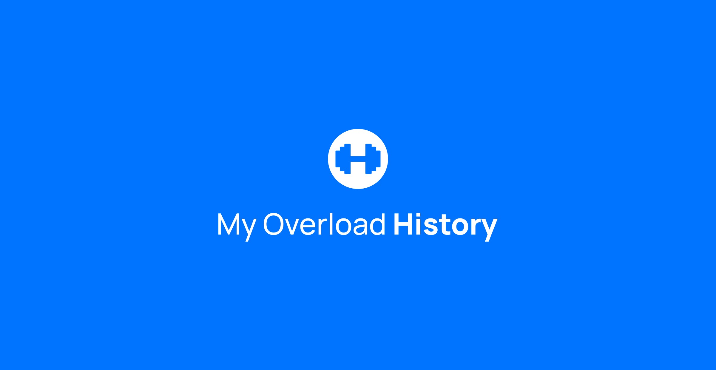 My Overload History logo.