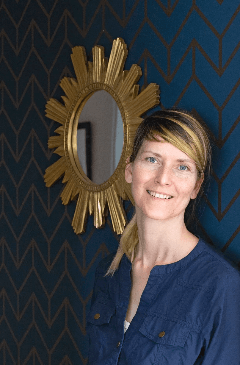 About section image featuring a modern interior design space.