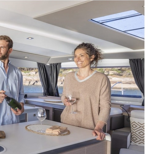 Mykonos: Catamaran Cruise + Meal, Drinks & Transport tickets in Greek Islands